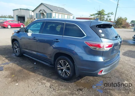 2016 Toyota Highlander Xle V6 from USA, damaged, VIN 5TDJKRFH4GS503764